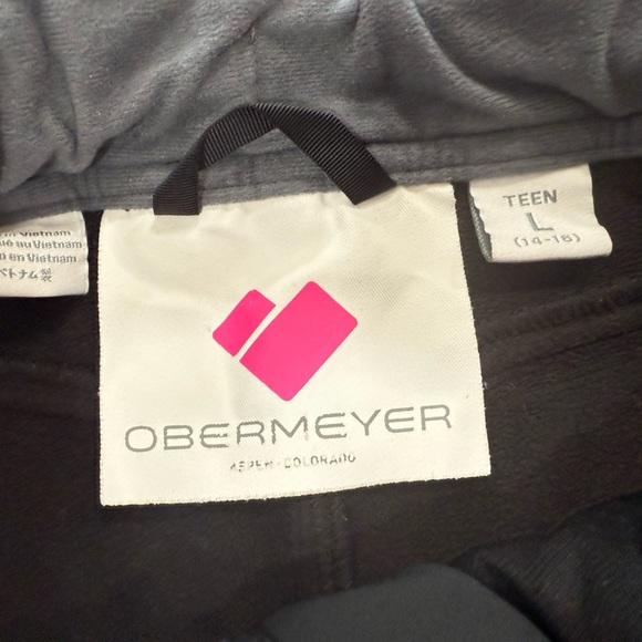 Obermeyer Ski Snowboard, Teen Brisk Snow Pant, Charcoal Gray, Size L 14/16 - Picture 8 of 13